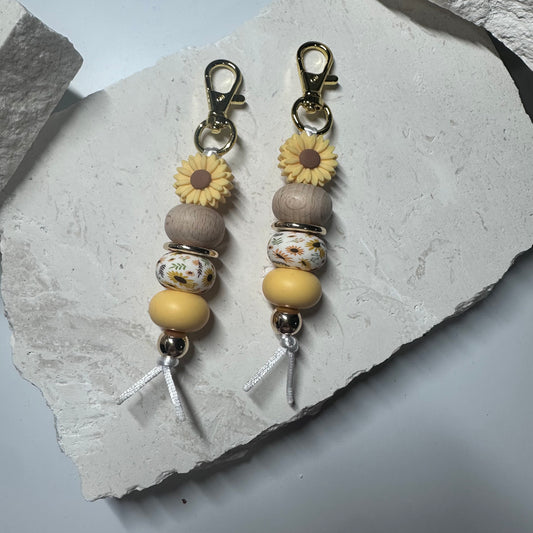 Yellow Daisy Keyring